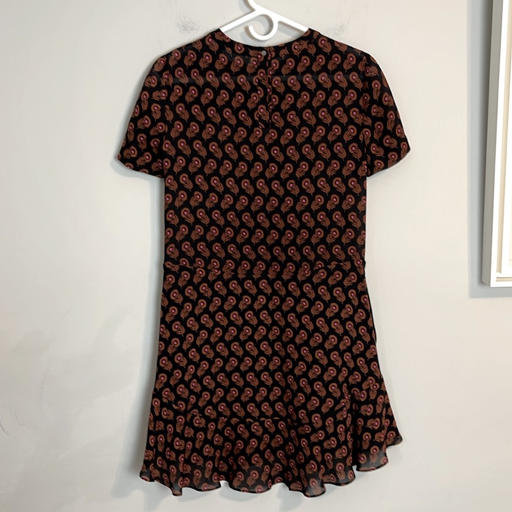 A.L.C. Silk Louise floral Dahlia print dress size 0 - Picture 5 of 5
